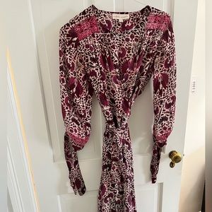 Natalie Martin Silk Wrap Dress - Small